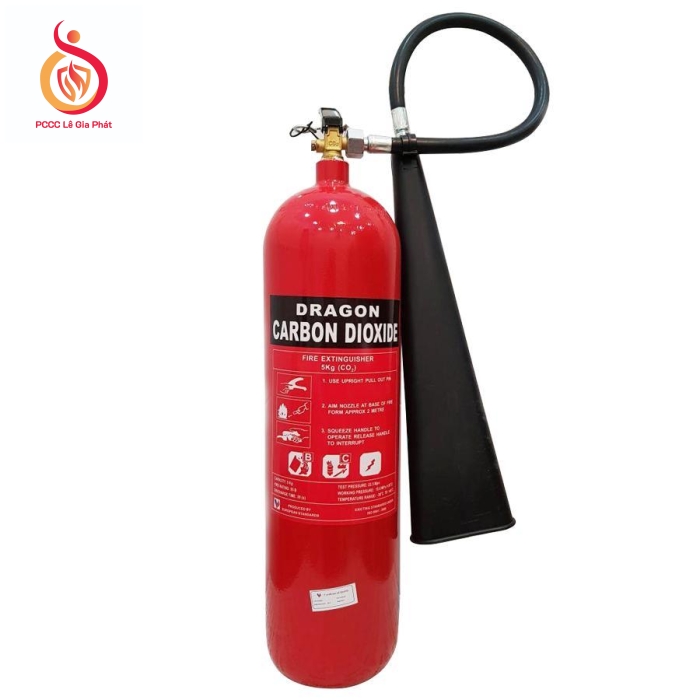 Bình chữa cháy khí CO2 Dragon MT5 5kg