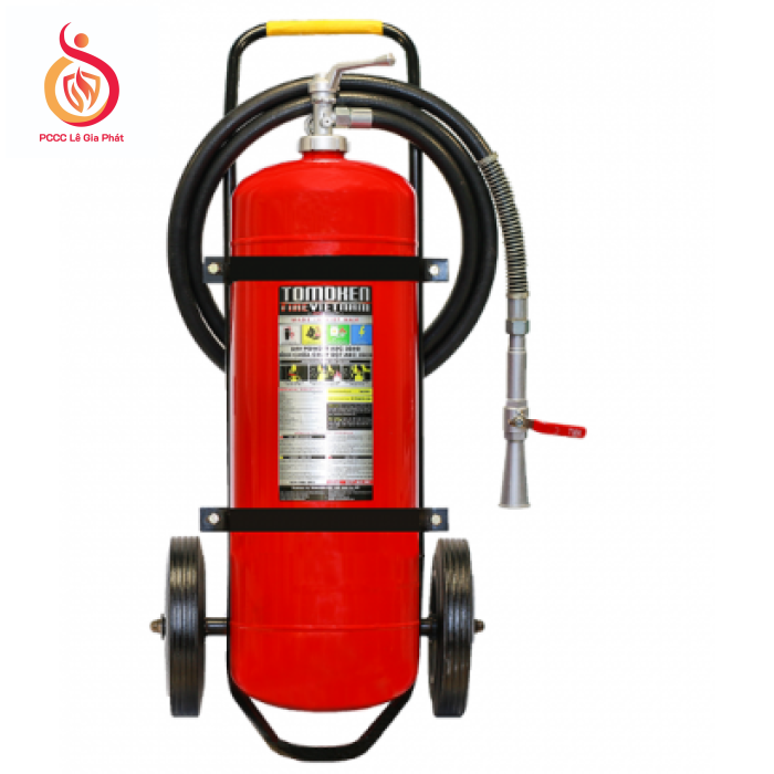Bình chữa cháy xe đẩy Tomoken 35kg dạng bột ABC TMK-VJ-ABC/35Kg